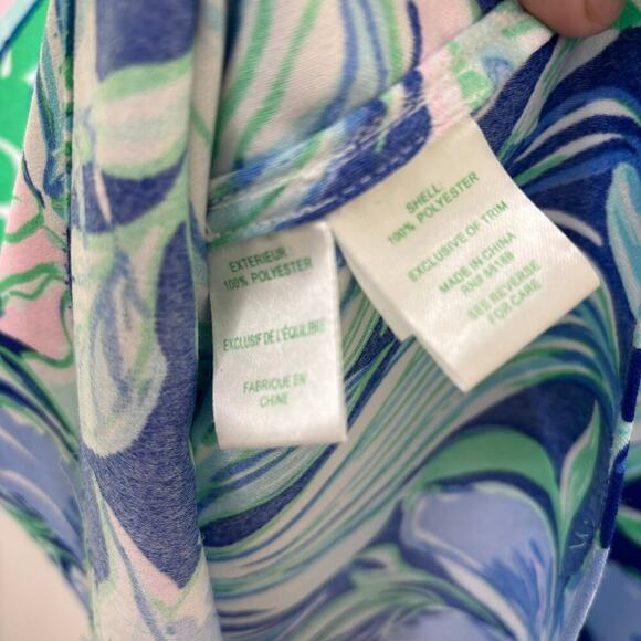 Lilly Pulitzer Nola Shift Crochet Lace Spring Midi Floral Easter Dress Medium - Picture 10 of 11